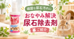 頑固な尿石汚れに「おなやみ解決 尿石除去剤」をご紹介